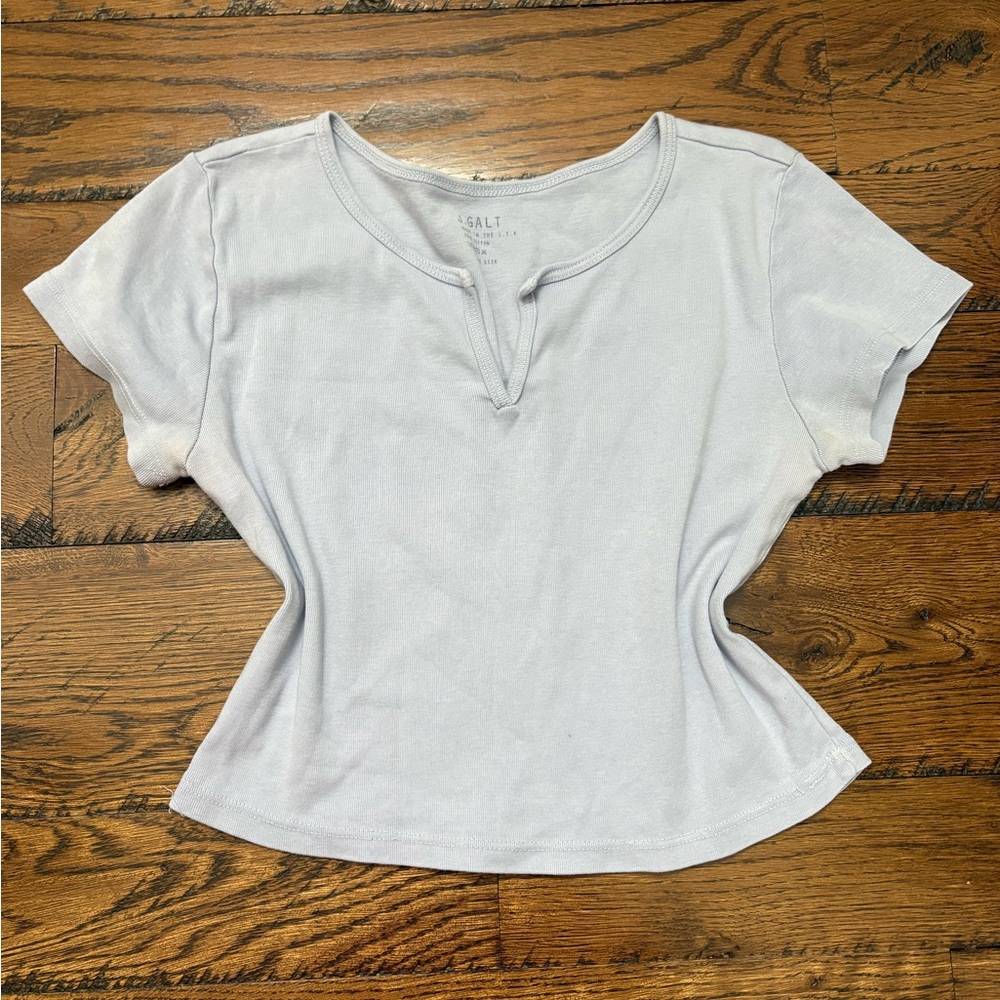 Brandy Melville baby blue crop top
